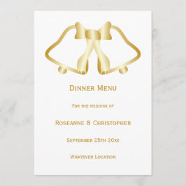 Goldmedaille und Goldmedaille Menükarte