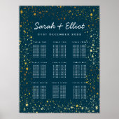 Goldmedaille und Seekarte der Marinestars Poster (Vorne)