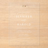 Goldmedaille und weißer Himmelsmond Transparente H Acryleinladungen (Vorderseite)