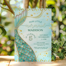 Goldmedaille unter der Sea Girl Birthday Party