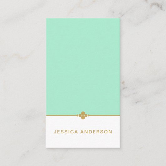 Goldmedaille Visitenkarte (Vorderseite)