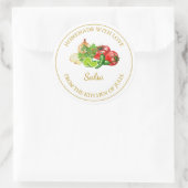 Goldmedaille | weiß runder aufkleber (Tasche)