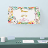 Goldmedaille Wildsafari Kindergeburtstag Banner (Messe)