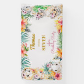 Goldmedaille Wildsafari Kindergeburtstag Banner (Vertikal)