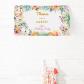 Goldmedaille Wildsafari Kindergeburtstag Banner (InSitu)