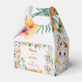 Goldmedaille Wildsafari Kindergeburtstag Geschenkschachtel (Rückseite)