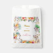 Goldmedaille Wildsafari Kindergeburtstag Geschenktütchen (Vorderseite)