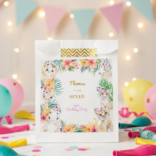 Goldmedaille Wildsafari Kindergeburtstag Geschenktütchen