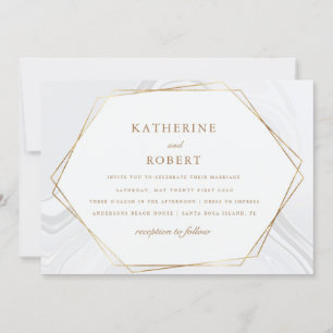 Goldmedaille zum Hochzeitsempfang Einladung