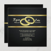 Goldmedaille zur Einladung (Vorne/Hinten)