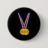 Goldmedaillen Gewinner und Champions Geschenk Gebu Button (Vorderseite)