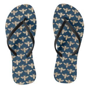 Goldmedaillen und Hummeln - Sommerstrand Badesandalen