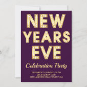 Goldmedaillenbriefe zum Silvesterabend-Party Einladung (Vorderseite)