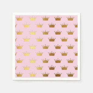 Goldmedaillengewölbe Kronen Pink Royal Modern Serviette