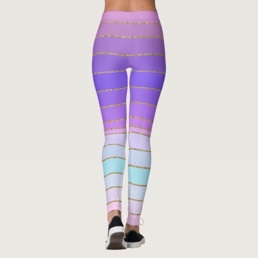 Goldmedaillengewürfelte Leggings (Rückseite)