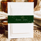 Goldmedaillenhochzeit bei weißem Kiefernkiefer Einladungsbanderole