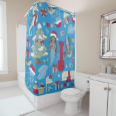 Goldmedaillenjacke-Seepferd Duschvorhang (Beispiel)