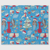 Goldmedaillenjacke-Seepferd Geschenkpapier (Flach)