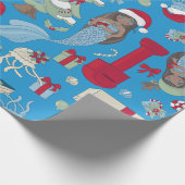 Goldmedaillenjacke-Seepferd Geschenkpapier (Ecke)