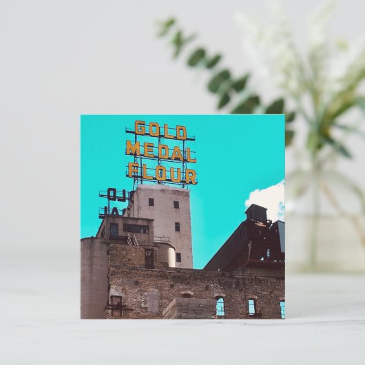 Goldmedaillenmehl Einladung (Stehend Vorderseite)