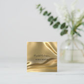 Goldmedaillenprofil Foto qr Code Quadratische Visitenkarte (Stehend Vorderseite)