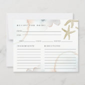 Goldmedaillenrezeptur für Bride Brautparty Card (Vorderseite)