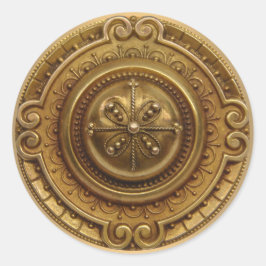Goldmedaillensticker Runder Aufkleber