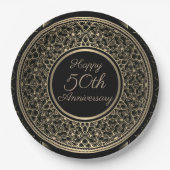 Goldmedaillons zum 50. Jubiläum Teller (Vorderseite)