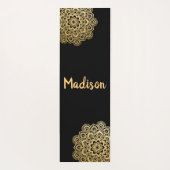 GoldMehendi Mandala-Muster Namaste Yogamatte (Rückseite)