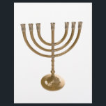 Goldmenorah<br><div class="desc">Menora,  Channukah,  metallisch,  hannukah,  hebräisch,  Feiertage,  jew,  Juden,  Judentum,  menorah,  chanukah,  hannuka,  Channuka,  christmukah,  christmukkah,  christmukka,  Judaika Rabbi</div>