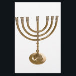 Goldmenorah Briefpapier<br><div class="desc">Menora,  Channukah,  metallisch,  hannukah,  hebräisch,  Feiertage,  jew,  Juden,  Judentum,  menorah,  chanukah,  hannuka,  Channuka,  christmukah,  christmukkah,  christmukka,  Judaika Rabbi</div>