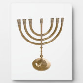 Goldmenorah Fotoplatte (Vorderseite)