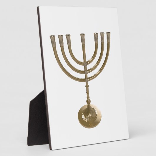Goldmenorah Fotoplatte (Seite)