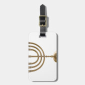 Goldmenorah Gepäckanhänger (Vorderseite vertikal)