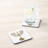 Goldmenorah Getränkeuntersetzer (Rechte Seite)
