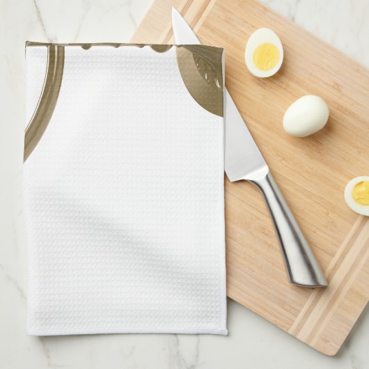 Goldmenorah Handtuch (Viertel Falte)