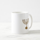 Goldmenorah Kaffeetasse (VorderseiteRechts)
