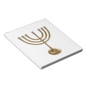 Goldmenorah Notizblock (angewinkelt)