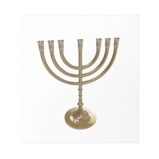 Goldmenorah Notizblock (Vorderseite)