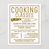 Goldmesser, Gourmet, Werbung für Kochkurse Flyer (Vorne)