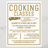 Goldmesser, Gourmet, Werbung für Kochkurse Flyer (Vorne)