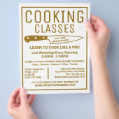 Goldmesser, Gourmet, Werbung für Kochkurse Flyer (Hand)