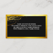 Goldmesser und Whisky | Führungskraft Visitenkarte (Rückseite)