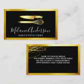 Goldmesser und Whisky | Führungskraft Visitenkarte (Vorne/Hinten)