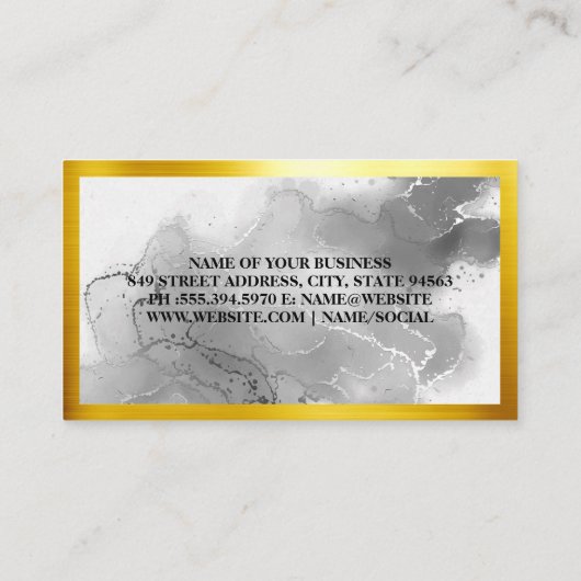 Goldmesser und Whisky | Goldgrenze Visitenkarte (Rückseite)