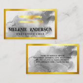 Goldmesser und Whisky | Goldgrenze Visitenkarte (Vorne/Hinten)