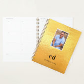 Goldmetall-Foto-Monogramm-Initialen-Name 2023 Planer (Anzeige)