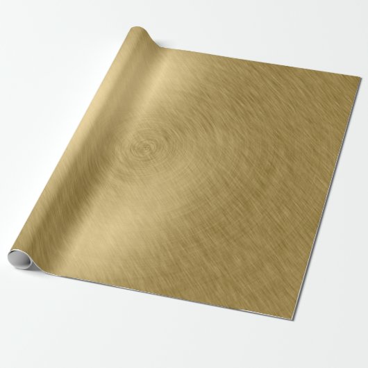 Goldmetall gebürsteter Hintergrund oder Textur abs Geschenkpapier (Ungerollt)