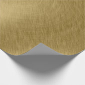 Goldmetall gebürsteter Hintergrund oder Textur abs Geschenkpapier (Ecke)