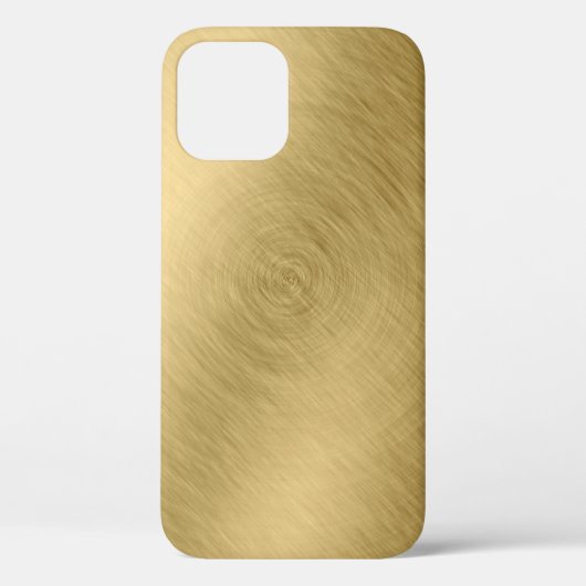Goldmetall gebürsteter Hintergrund oder Texturabst Case-Mate iPhone Hülle (Rückseite)